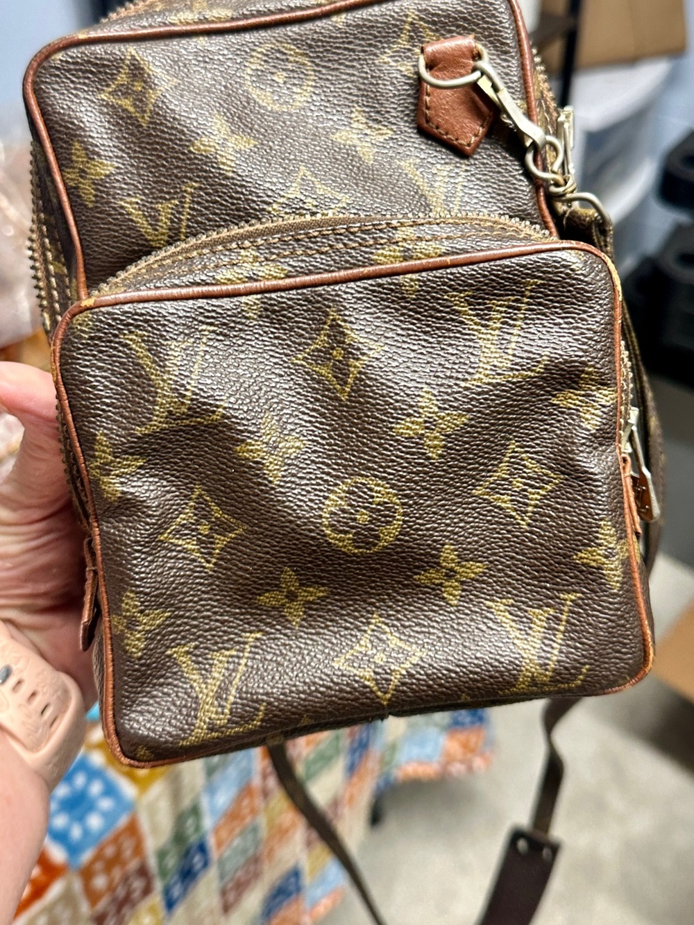 Louis Vuitton Monogram Canvas Belt Bag in Brown and Tan